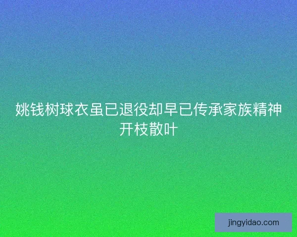 姚钱树球衣虽已退役却早已传承家族精神开枝散叶 姚钱树球衣虽已退役却早已传承家族精神开枝散叶